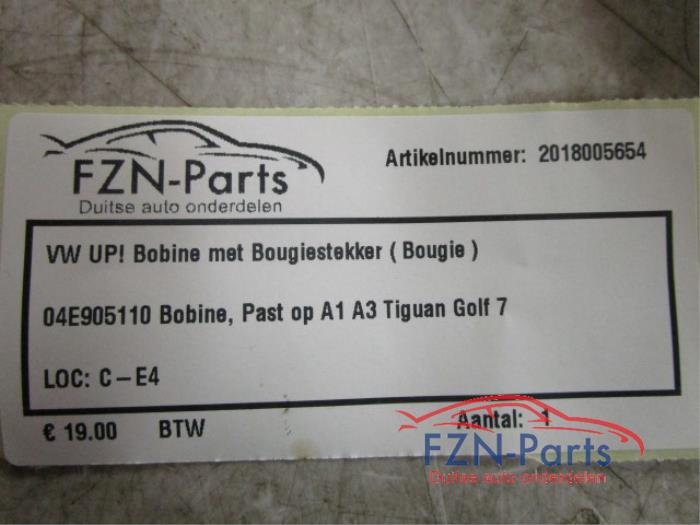 VW UP! Bobine Met Bougiestekker (Bougie)