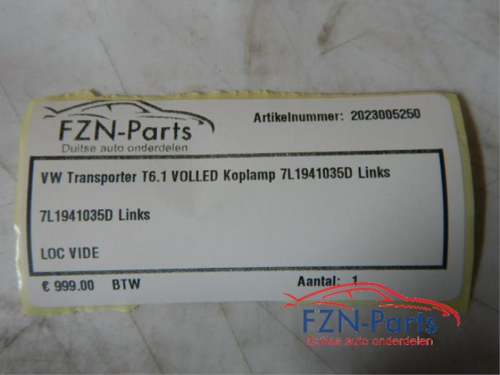VW Transporter T6.1 VOLLED Koplamp