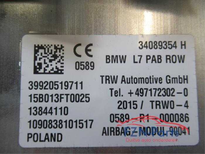 Airbag rechts (Dashboard) BMW 3-Serie (22744937)