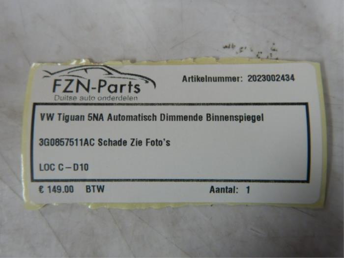 Binnenspiegel Volkswagen Tiguan (22726542)