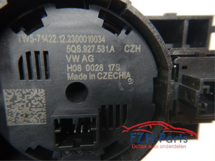VW Tiguan 571 Bedienings eenheid Paneel Start stop Handrem