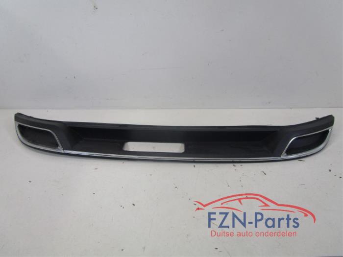 VW Golf 7 Facelift Diffuser Onderlip Achterbumper Vol Chrome