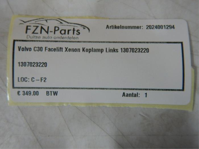 Volvo C30 Facelift Xenon Koplamp Links