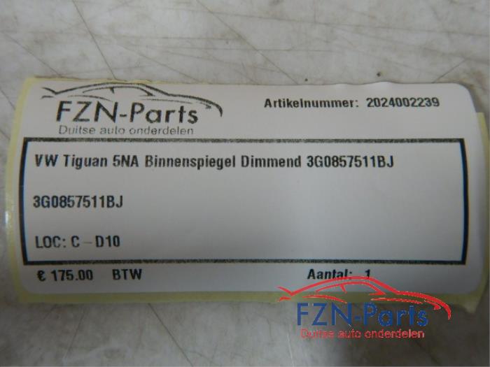 VW Tiguan 5NA Binnenspiegel Dimmend