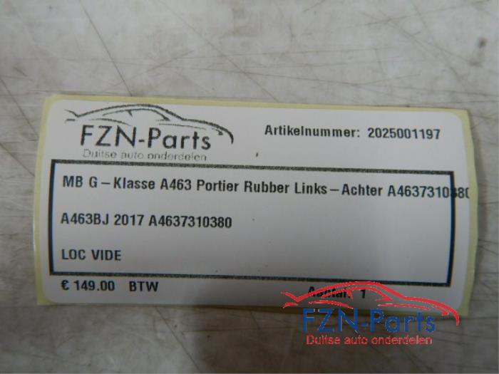 Portierrubber 4Deurs links-achter Mercedes G-Klasse (22743333)