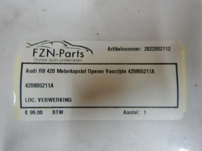 Slotmechaniek Motorkap Audi R8 (22739075)