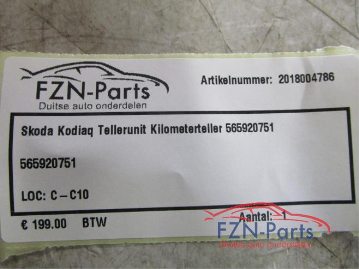 Kilometerteller KM Skoda Kodiaq (22735244)