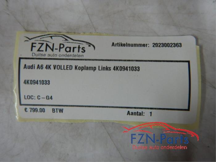 Audi A6 4K VOLLED Koplamp Links