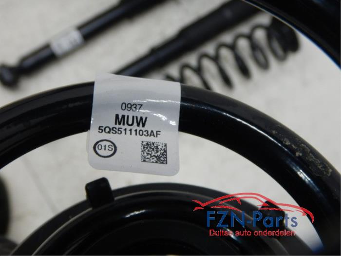 VW Tiguan 5NA Schokdemper + Veren set Achterzijde L+R