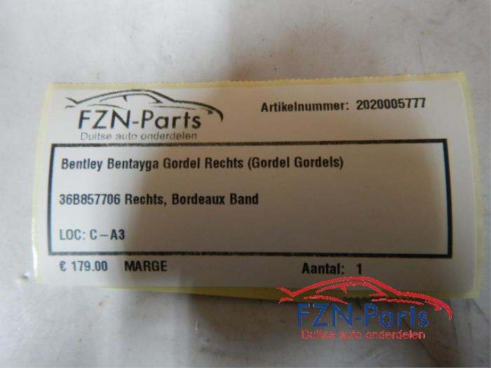 Veiligheidsgordel links-voor Bentley Bentayga (22728418)