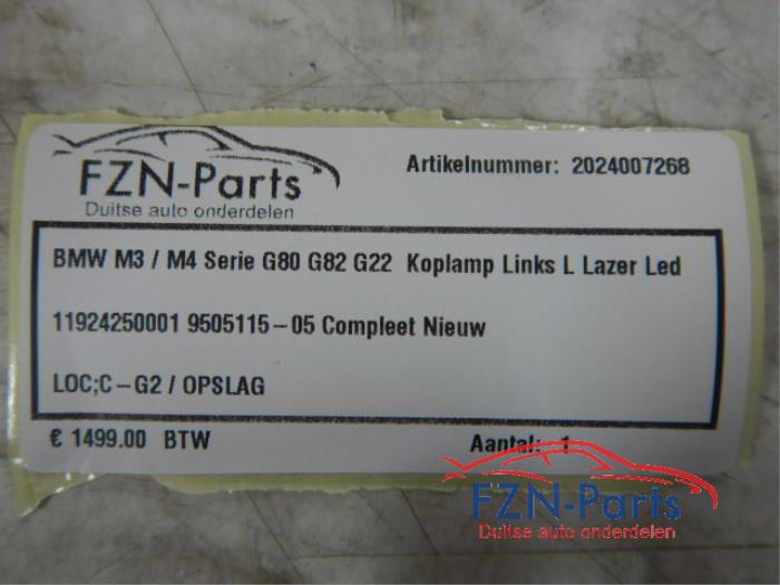 BMW M3/M4 Serie G80 G82 G22 Koplamp Links Laser Led