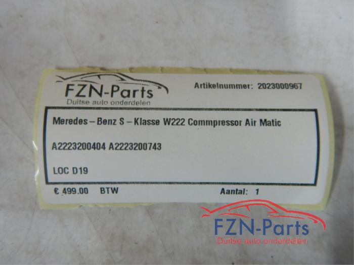 Compressor Mercedes S-Klasse (22744315)