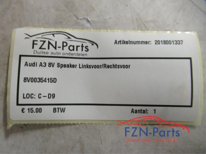 Audi A3 8V Speaker Linksvoor / Rechtsvoor