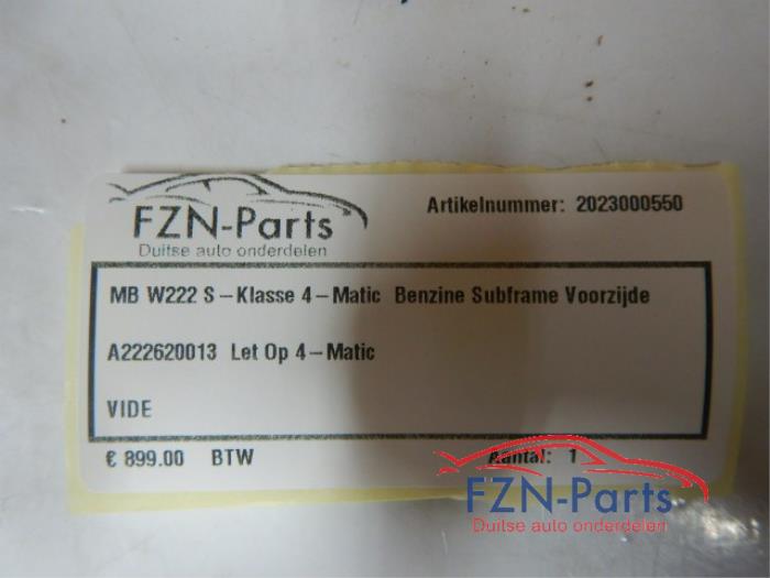Mercedes-Benz W222 S-Klasse 4-Matic Benzine Subframe Voorzijde