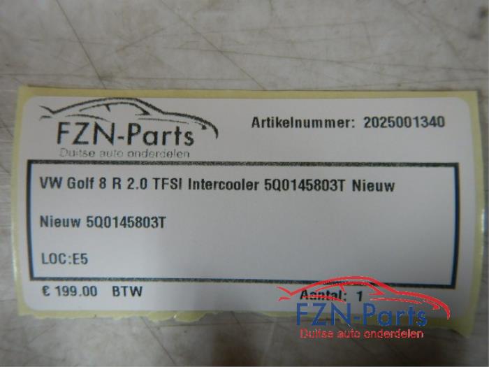 VW Golf 8 R 2.0 TFSI Intercooler