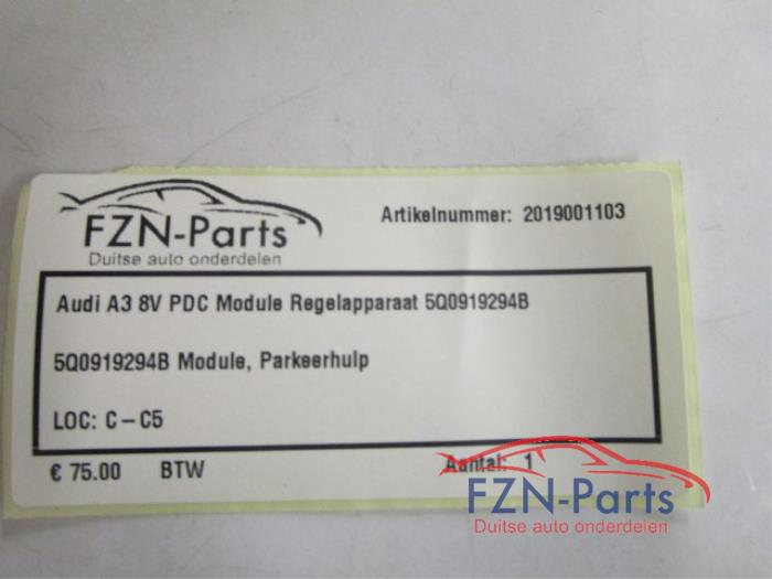 Audi A3 8V PDC Module Regelapparaat