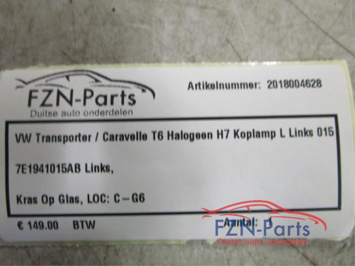 VW Transporter / Caravelle T6 Halogeen H7 Links