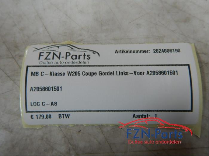 Mercedes-Benz C-Klasse W205 Coupe Gordel Links-voor