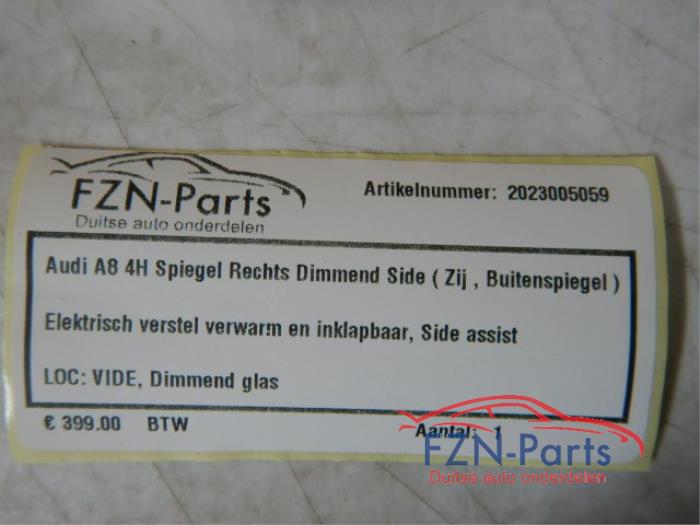 Buitenspiegel rechts Audi A8 (22724886)