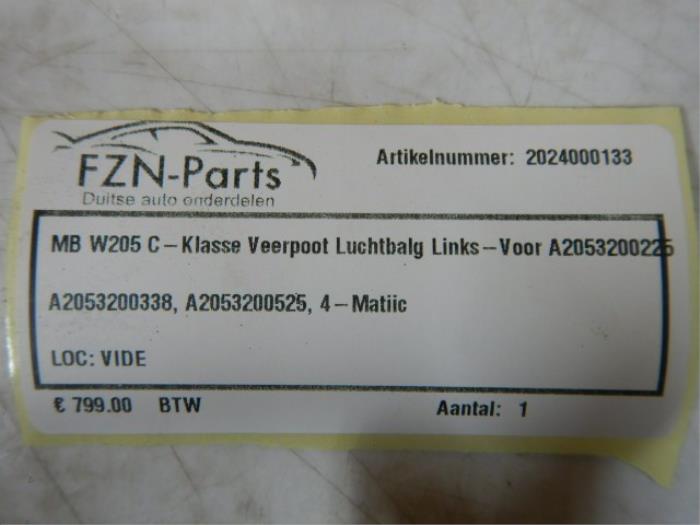 Schokdemper links-voor Mercedes C-Klasse (22744597)