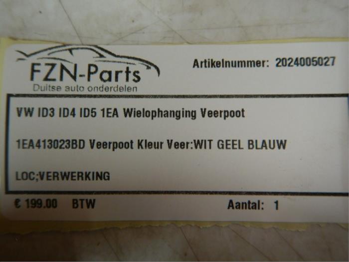 VW ID3 ID4 ID5 1EA Wielophanging Veerpoot