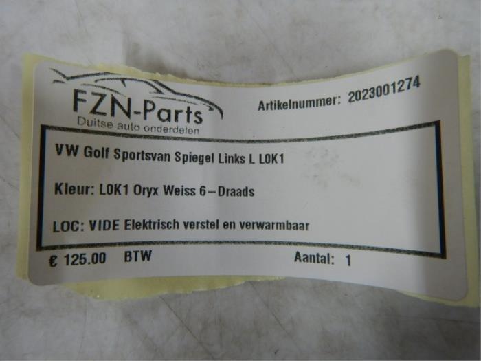 VW Golf Sportsvan Spiegel Links L LOK1