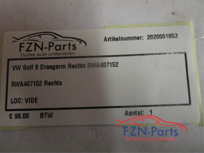 Draagarm rechts-voor Volkswagen Golf (22727431)