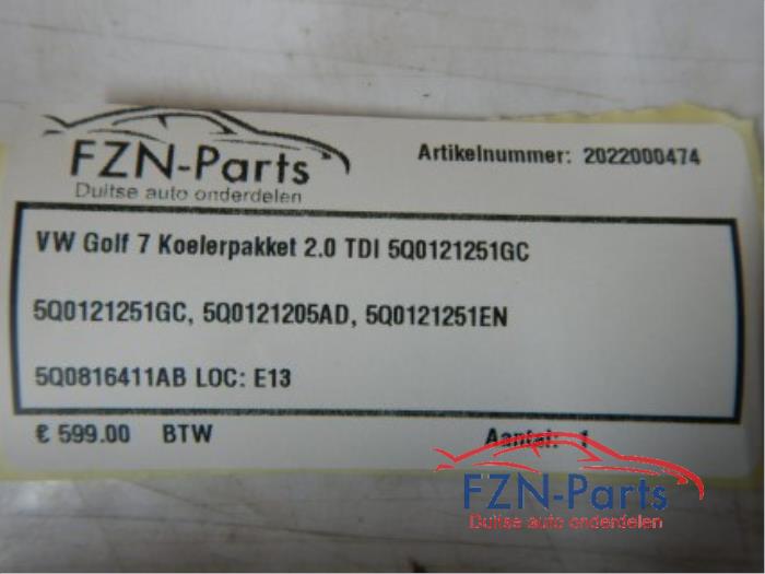 VW Golf 7 Koelerpakket 2.0TDI