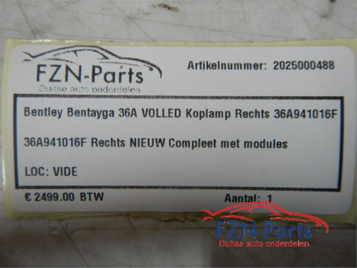 Koplamp rechts Bentley Bentayga (22722821)
