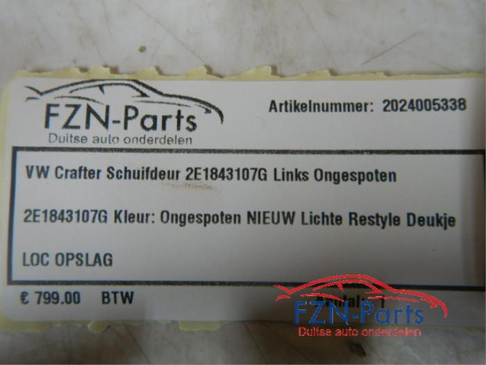 VW Crafter Schuifdeur Rechts