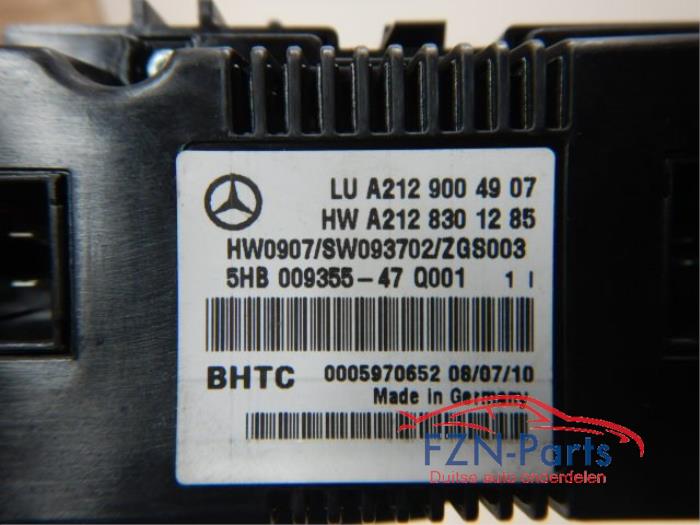 Climatronic Paneel Mercedes E-Klasse (22733179)