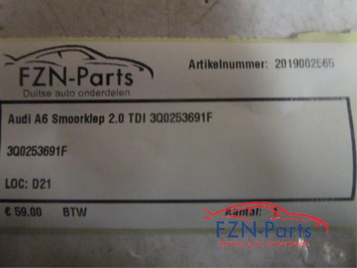 Uitlaatgas smoorklep Audi A6 (22740256)