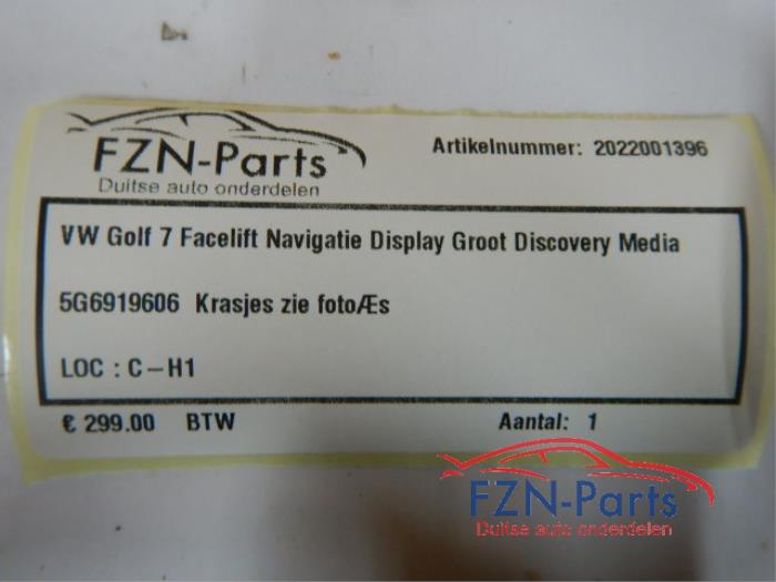 VW Golf 7 Facelift Navigatie Display Groot Discovery Media