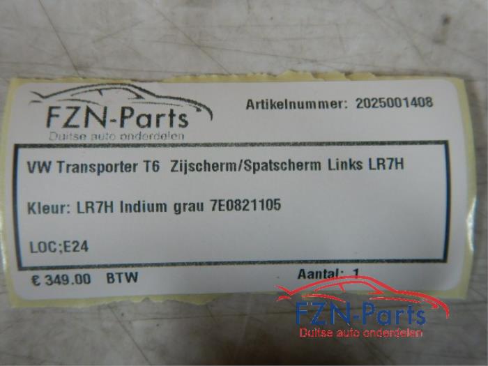 VW Transporter T6 Zijscherm Spatscherm Links LR7H
