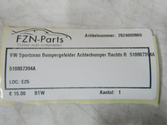 VW Sportsvan Bumpergeleider Achterbumper Rechts R