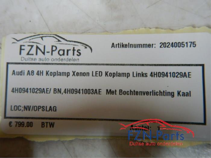 Audi A8 4H Koplamp Xenon LED Links