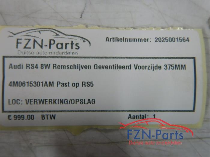 Remschijf voor Audi RS4 (22743296)
