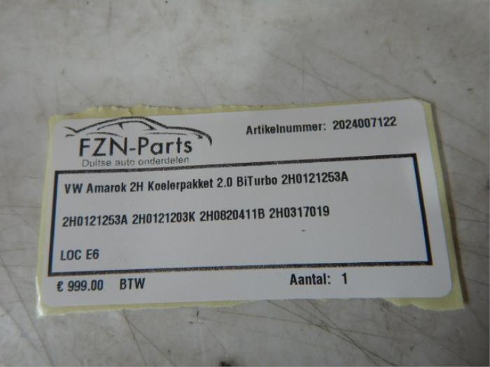 Koelerset Volkswagen Amarok (22726843)