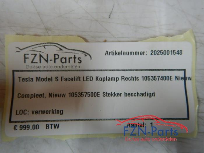 Tesla Model S Facelift LED Koplamp Rechts