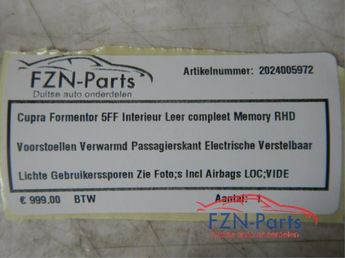 Bekleding Set (compleet) Cupra Formentor (22738806)