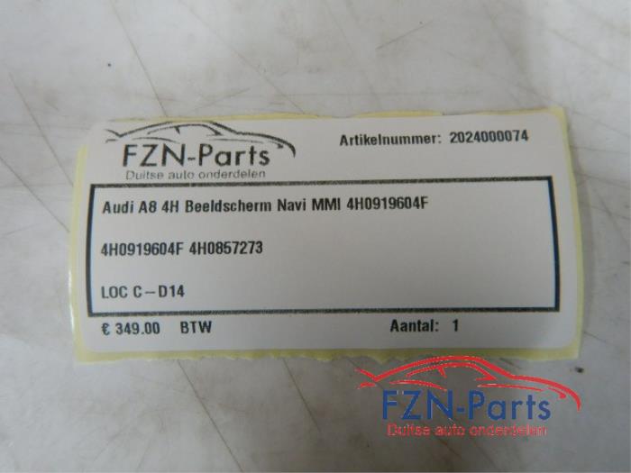 Audi A8 4H Beeldscherm Navi MMI