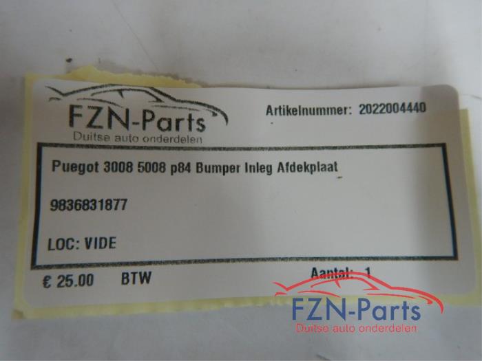 Peugeot 3008 5008 P84 Bumper Inleg Afdekplaat