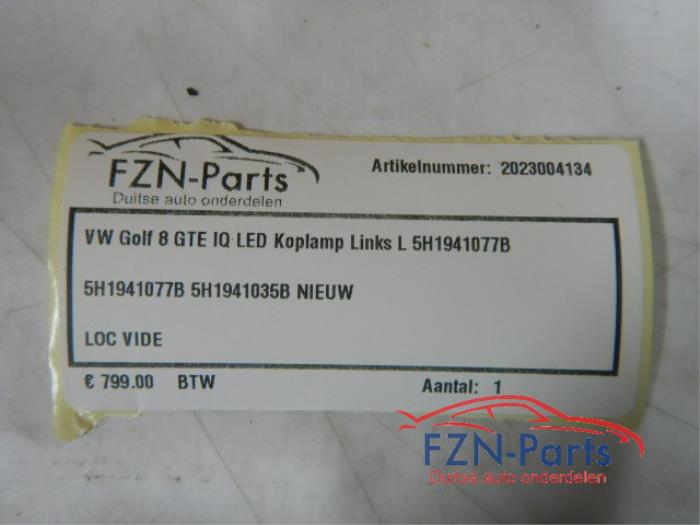 VW Golf 8 GTE IQ LED Koplamp Links L