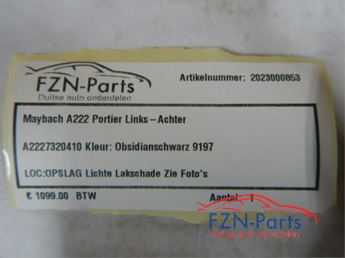 Portier 4Deurs links-achter Mercedes Diversen (22723524)