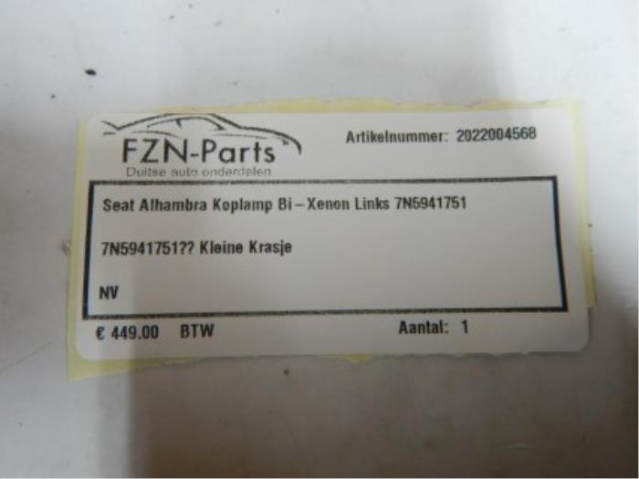 Koplamp links Seat Alhambra (22721932)