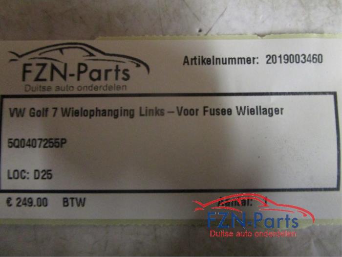 VW Golf 7 Wielophanging Links-Voor Fusee Wiellager
