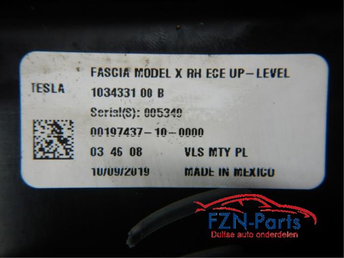 Tesla Model X Mistlamp Rechts