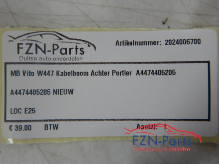 Mercedes-Benz Vito W447 Kabelboom Achterzijde Portier A