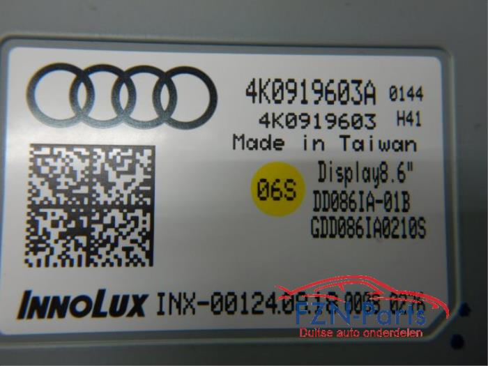 Audi A6 4K C8 Multi Media Scherm