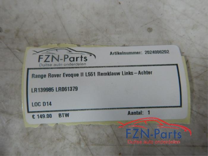 Remklauw (Tang) links-achter Landrover Evoque (22730948)